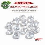 Buy original Srilankan white zircon stone in Bangladesh natural white jarkan gemstone from Proyojon Store