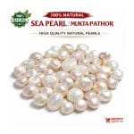 Buy original natural sea pearl stone Mukta Pathor in Bangladesh white pearl gemstone from Proyojon Store