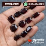 Multiple faceted oval, cushion, and rectangle cut natural Indian Gomed gemstones displayed on an open hand by Proyojonstore
